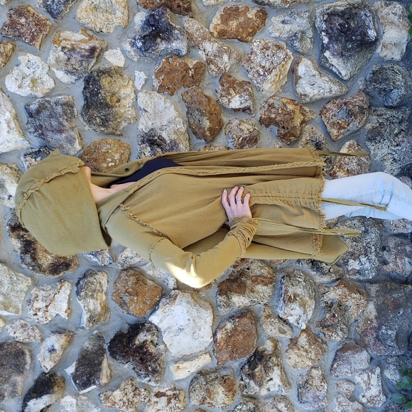 Free People Get Yer Gauze Hooded Cardigan - Picture 16 of 16